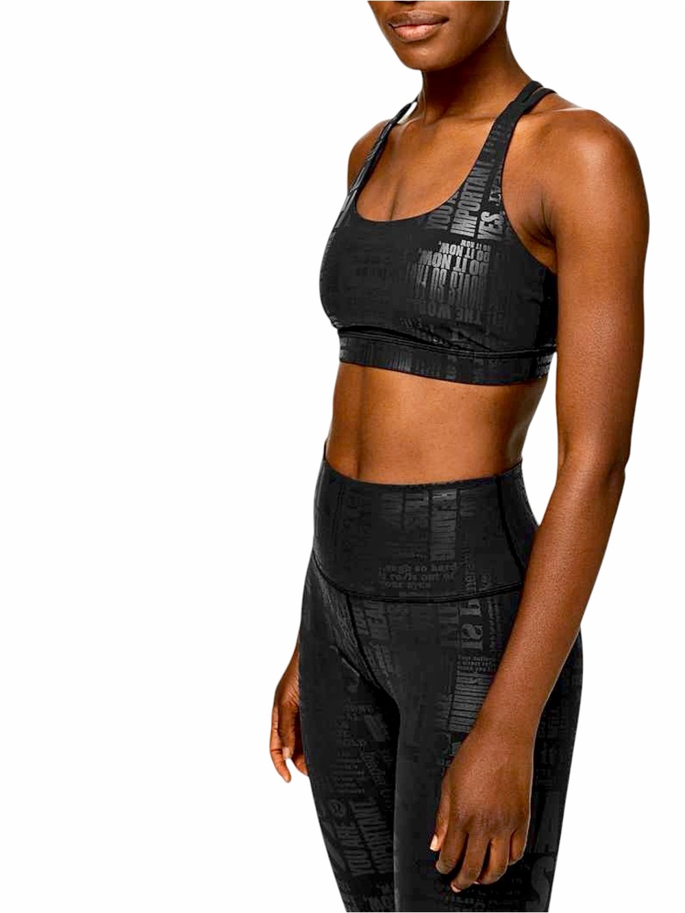 Lululemon – Energy Bra *Manifesto – 20YR Manifesto Foil Black Black – Sz. 8
